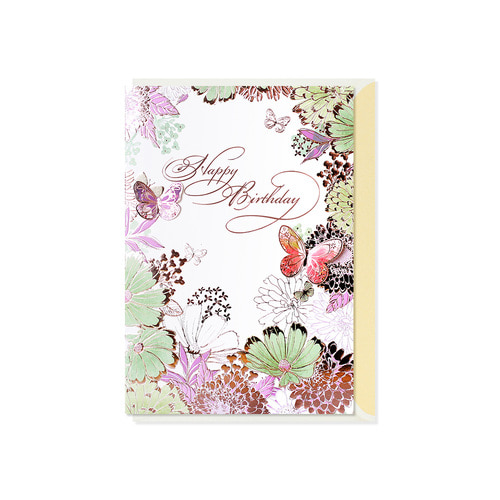 025-SG-0076 / 꽃의 환상 생일카드